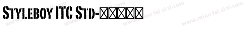 Styleboy ITC Std字体转换